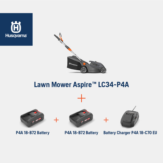 Combo Deal - Aspire Lawn Mower Kit with Dual Batteries & Charger