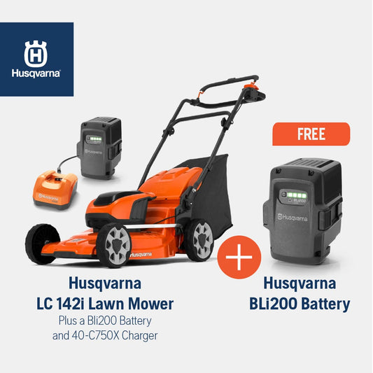 LC 142i Battery Lawn Mower Combo Deal