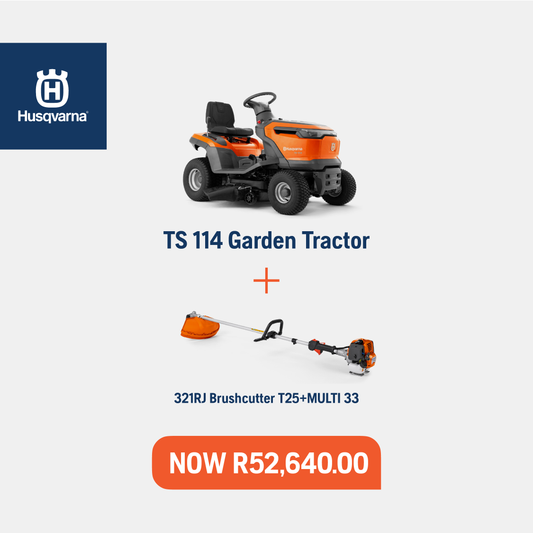 Combo Deal 8 – TS114 Tractor with Free 321RJ Brushcutter