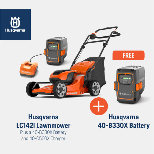 LC 142i Battery Lawn Mower Combo Deal 2